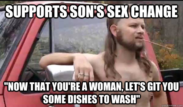 supports son's sex change 