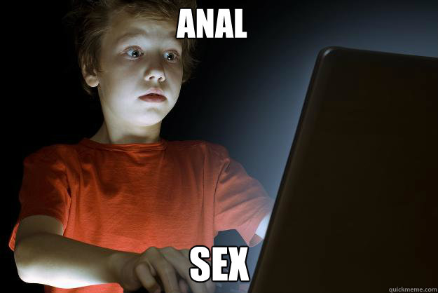 ANAL SEX  scared first day on the internet kid