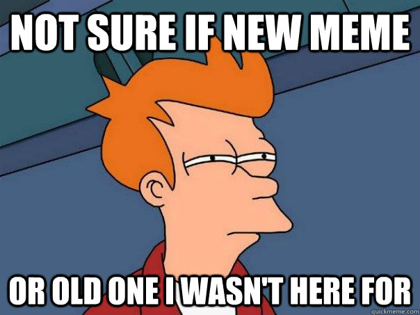 Not Sure if new meme or old one i wasn't here for  Futurama Fry