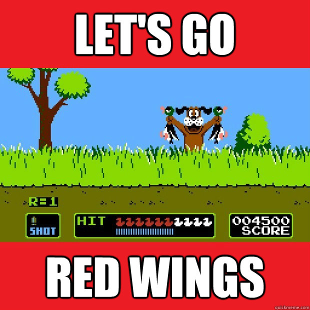 Let's go red wings  