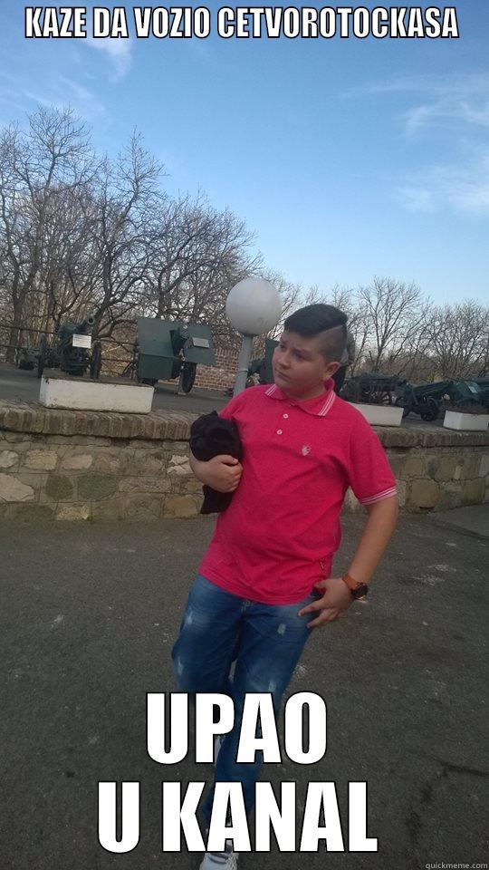 KAZE DA VOZIO CETVOROTOCKASA UPAO U KANAL Misc