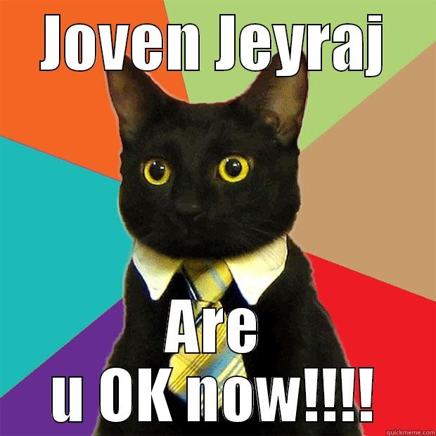 holly woi - JOVEN JEYRAJ ARE U OK NOW!!!! Business Cat