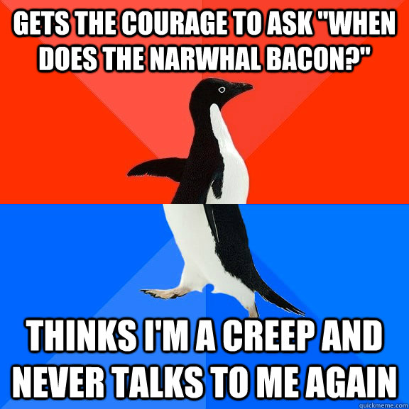 Gets the courage to ask 