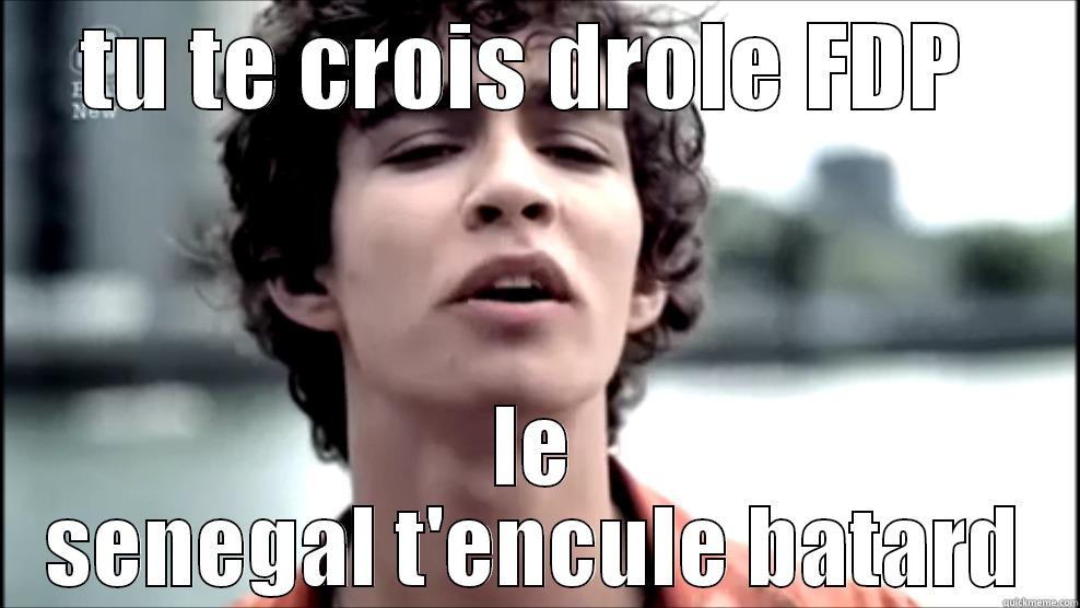 TU TE CROIS DROLE FDP  LE SENEGAL T'ENCULE BATARD Misc