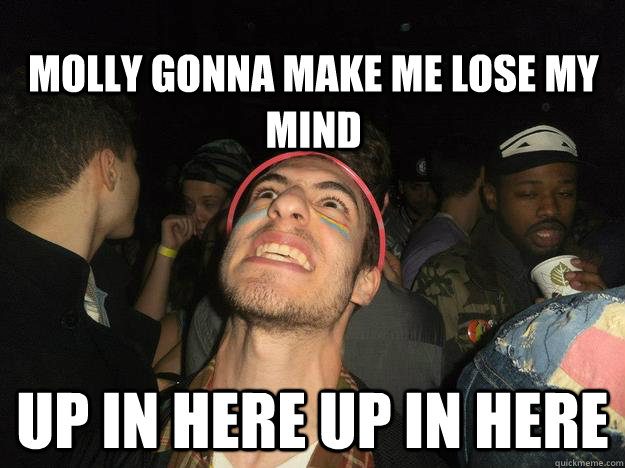 Molly gonna make me lose my mind Up in here up in here - Molly gonna make me lose my mind Up in here up in here  Raver Rob