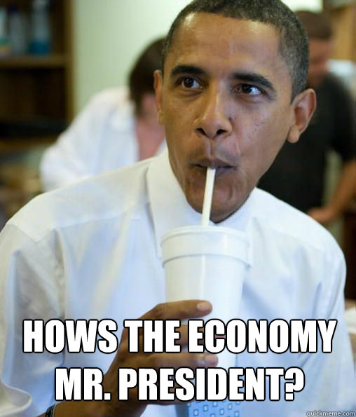Hows the Economy Mr. President?  obama cool story bro