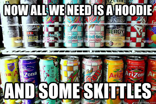 Now all we need is a hoodie and some skittles  Trayvoning