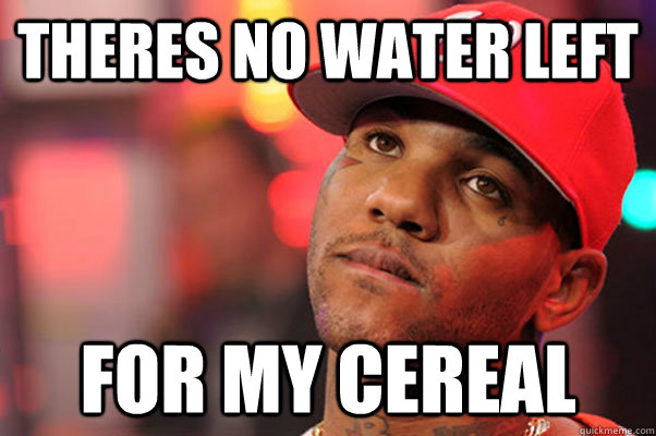 theres no water left