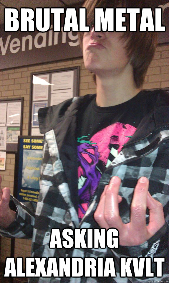 Brutal metal Asking Alexandria kvlt   