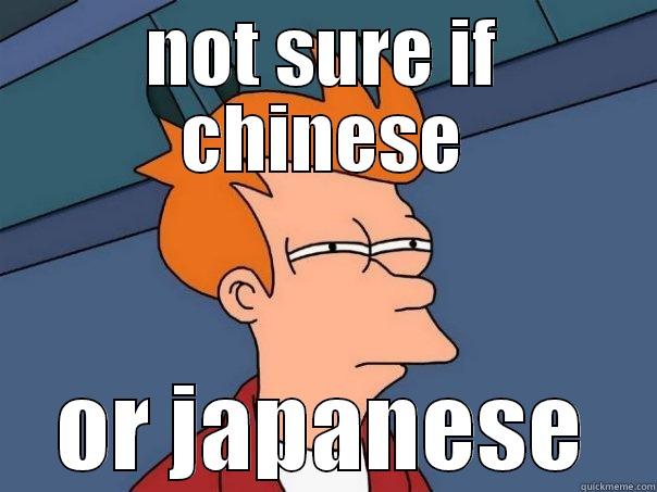 NOT SURE IF CHINESE OR JAPANESE Futurama Fry