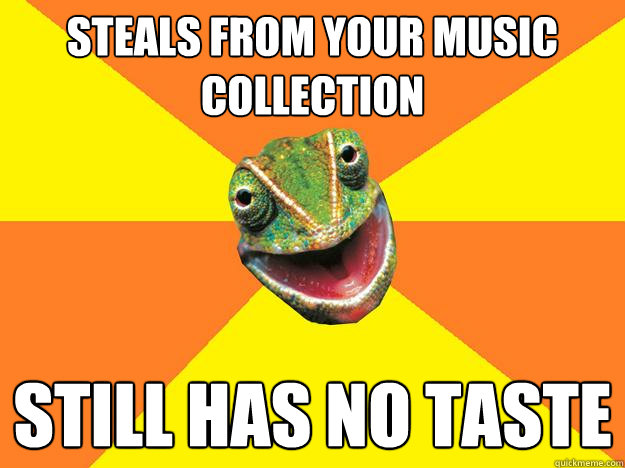 steals from your music collection still has no taste  Karma Chameleon
