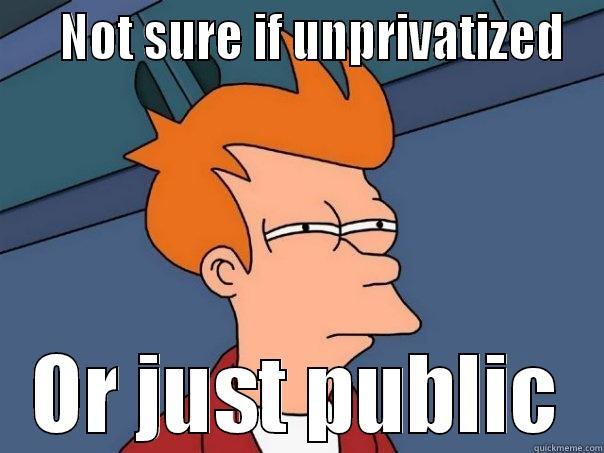    NOT SURE IF UNPRIVATIZED OR JUST PUBLIC Futurama Fry