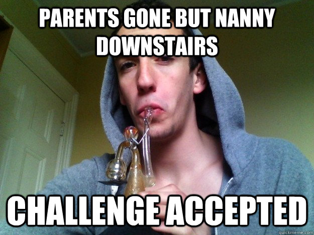 parents are gone gif