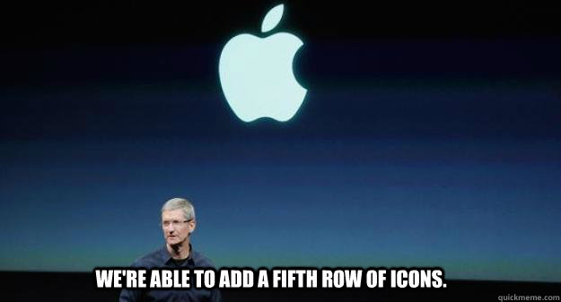 WE'RE ABLE TO ADD A FIFTH ROW OF ICONS. - WE'RE ABLE TO ADD A FIFTH ROW OF ICONS.  Misc