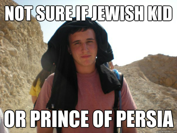 not sure if jewish kid  or prince of persia   