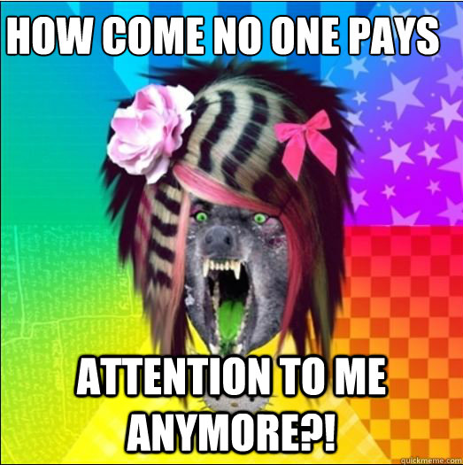 HOW COME NO ONE PAYS ATTENTION TO ME ANYMORE?! - HOW COME NO ONE PAYS ATTENTION TO ME ANYMORE?!  Scene Wolf