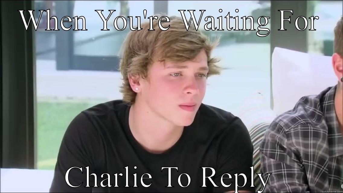 WHEN YOU'RE WAITING FOR CHARLIE TO REPLY Misc