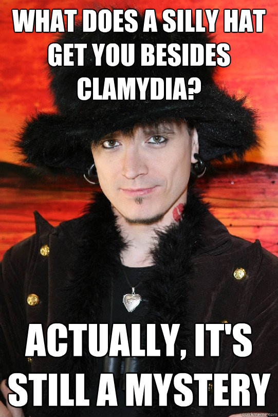 What does a silly hat get you besides clamydia? Actually, it's still a mystery  Lolgame