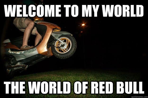 welcome to my world the world of red bull  