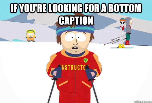 If you're looking for a bottom caption   Super Cool Ski Instructor