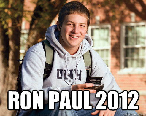  Ron Paul 2012  College Freshman