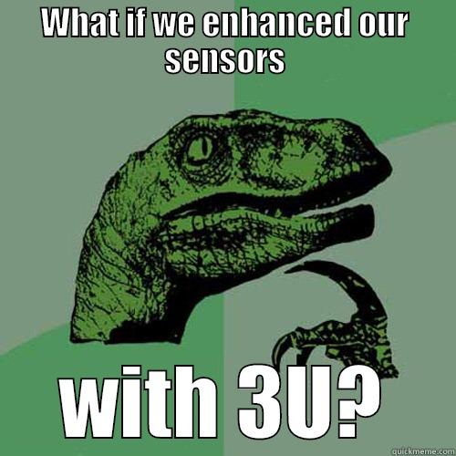WHAT IF WE ENHANCED OUR SENSORS WITH 3U? Philosoraptor