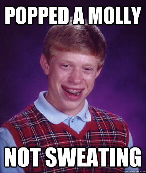 not sweating