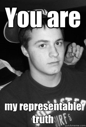 You are my representable truth  