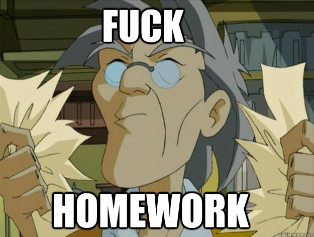 Fuck Homework  Jackie Chan Adventures