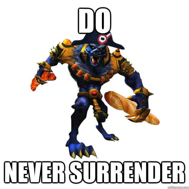 do never surrender  Crvor Warwich