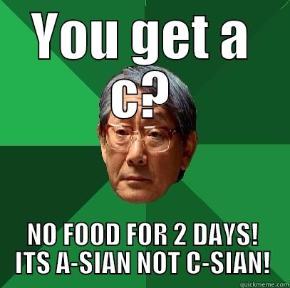 The Typical Asian Father Stereotype - YOU GET A C? NO FOOD FOR 2 DAYS! ITS A-SIAN NOT C-SIAN! High Expectations Asian Father