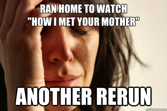 Ran home to watch 
