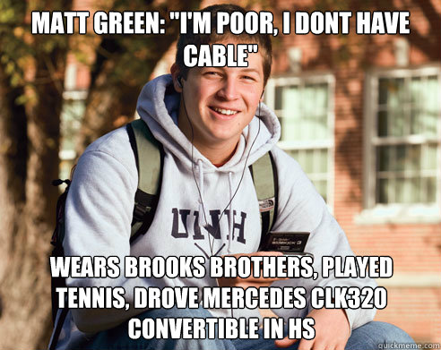 Matt Green: 