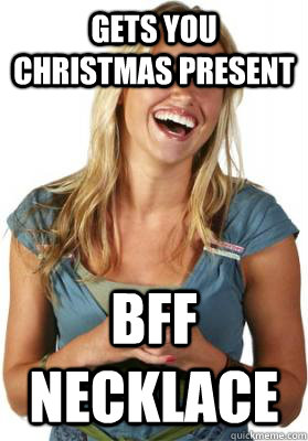 Gets you christmas present BFF necklace  Friend Zone Fiona