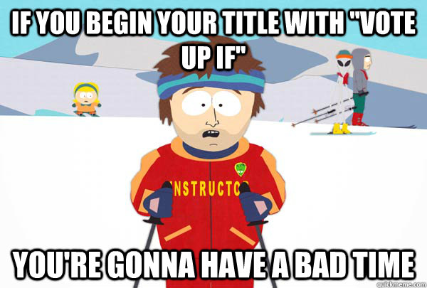 IF YOU begin your title with 