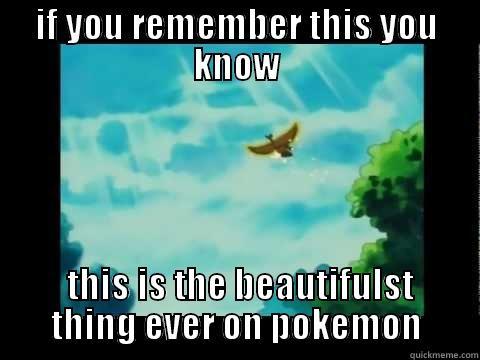 IF YOU REMEMBER THIS YOU KNOW  THIS IS THE BEAUTIFULST THING EVER ON POKEMON Misc