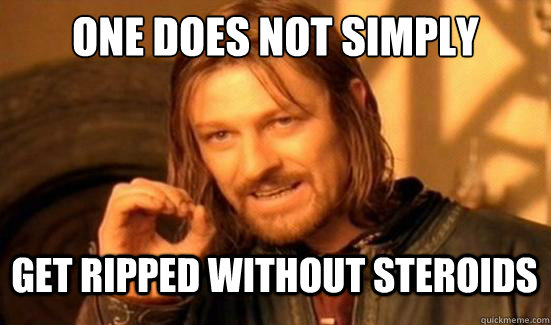 One Does Not Simply get ripped without steroids  Boromir