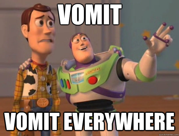 Vomit vomit everywhere  Toy Story