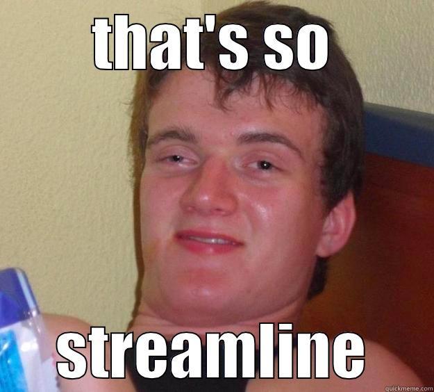 THAT'S SO STREAMLINE 10 Guy