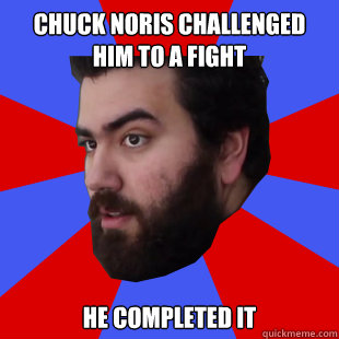 Chuck Noris Challenged him to a fight He completed it  