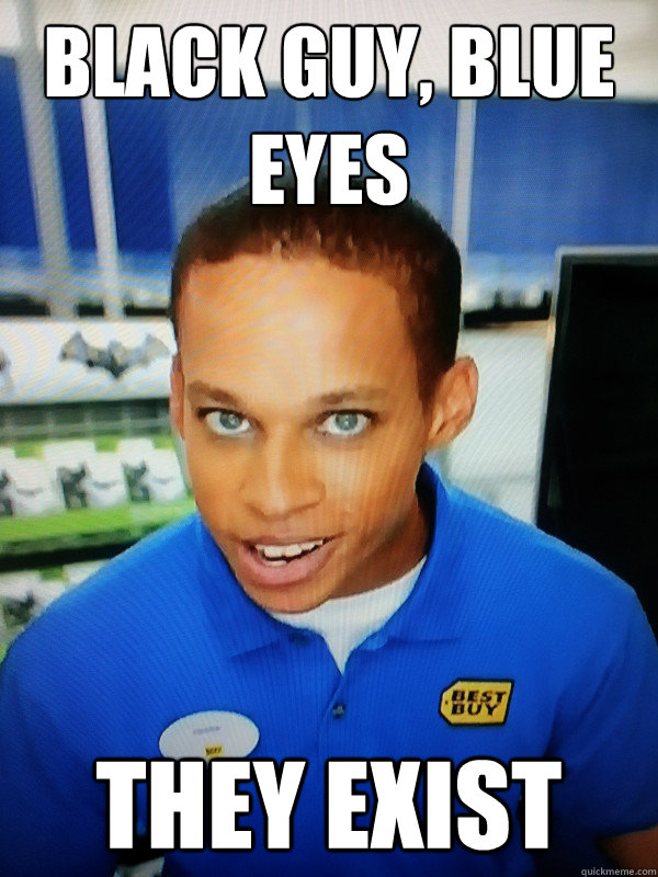 Black guy, Blue Eyes THEY EXIST  