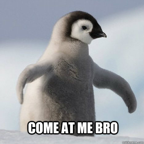 Come at me bro - Come at me bro  Tough Penguin