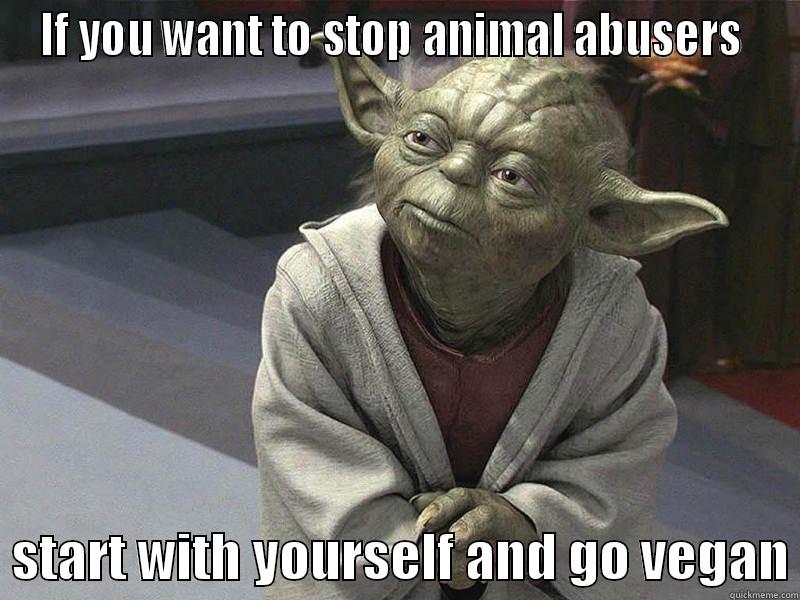 Yoda gangsta - IF YOU WANT TO STOP ANIMAL ABUSERS    START WITH YOURSELF AND GO VEGAN Misc