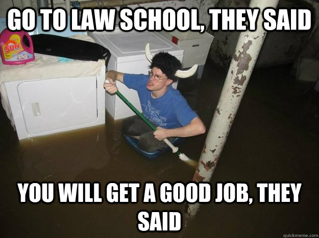 Go to Law school, they said You will get a good job, they said  Laundry Room Viking