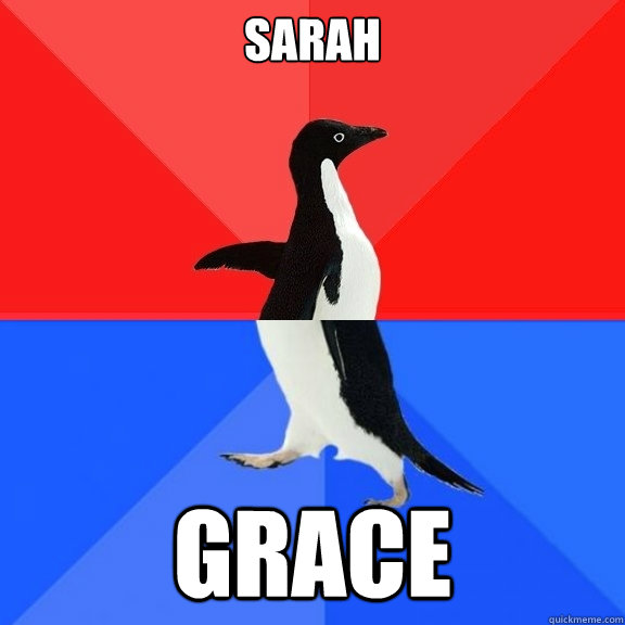 Sarah Grace  Socially Awksome Penguin