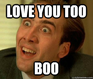 love you too boo - love you too boo  nic cage does math