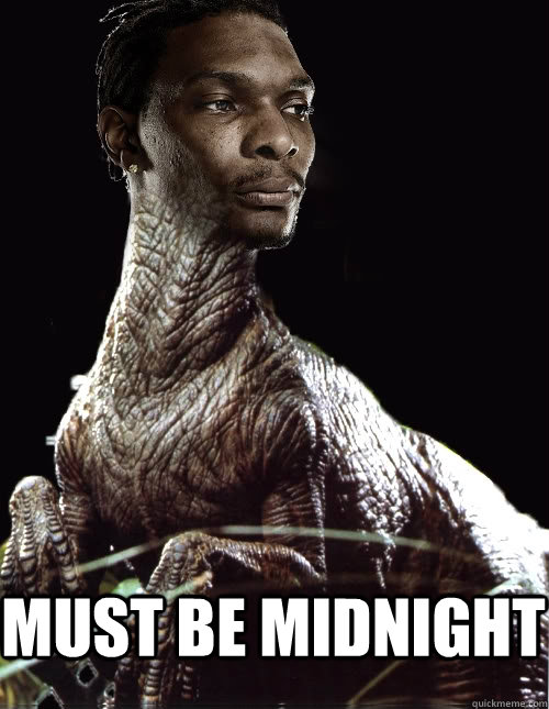 Must be midnight  Chris Bosh Raptor