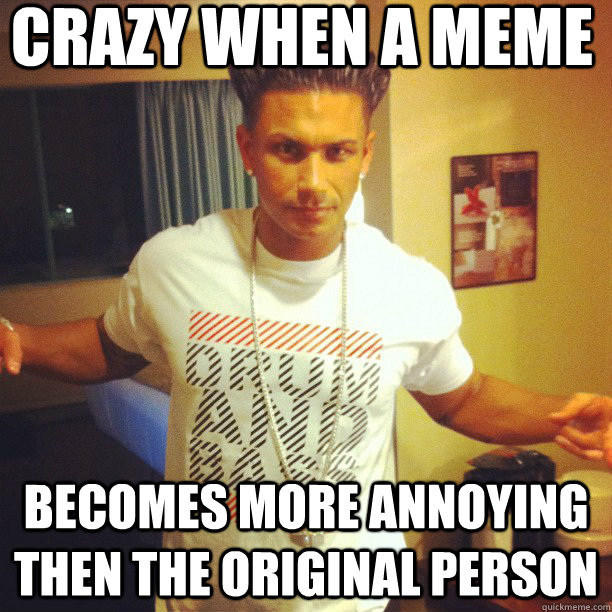 crazy when a meme becomes more annoying then the original person  Drum and Bass DJ Pauly D