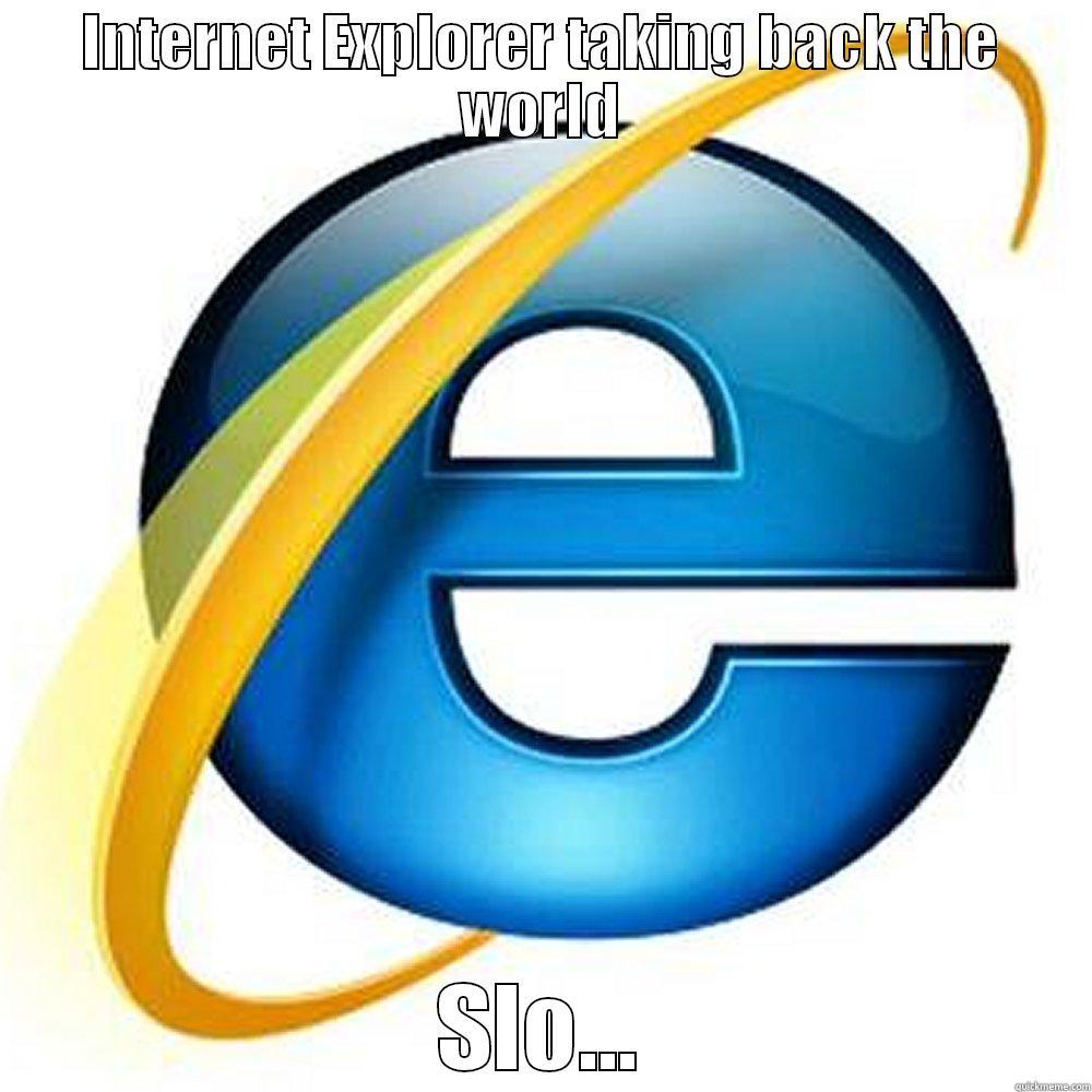 INTERNET EXPLORER TAKING BACK THE WORLD SLO... Misc