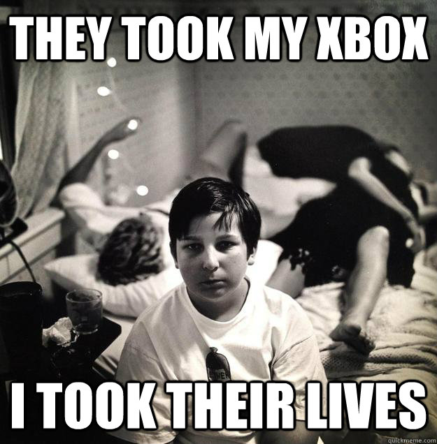 They took my xbox i took their lives  